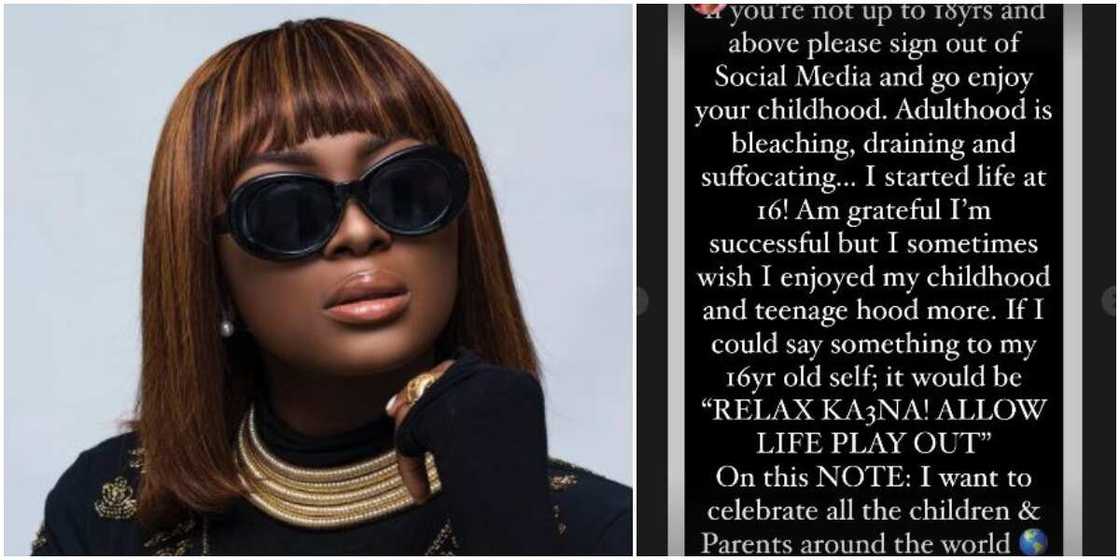 Children’s Day: Adulthood Is Draining, Enjoy Your Childhood, BBNaija’s Ka3na Advises Fans