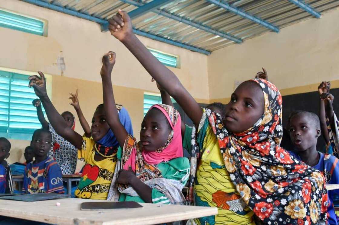 The pupils come from 18 villages near Mali whose inhabitants fled to Ouallam in 2021 The pupils come from 18 villages near Mali whose inhabitants fled to Ouallam in 2021