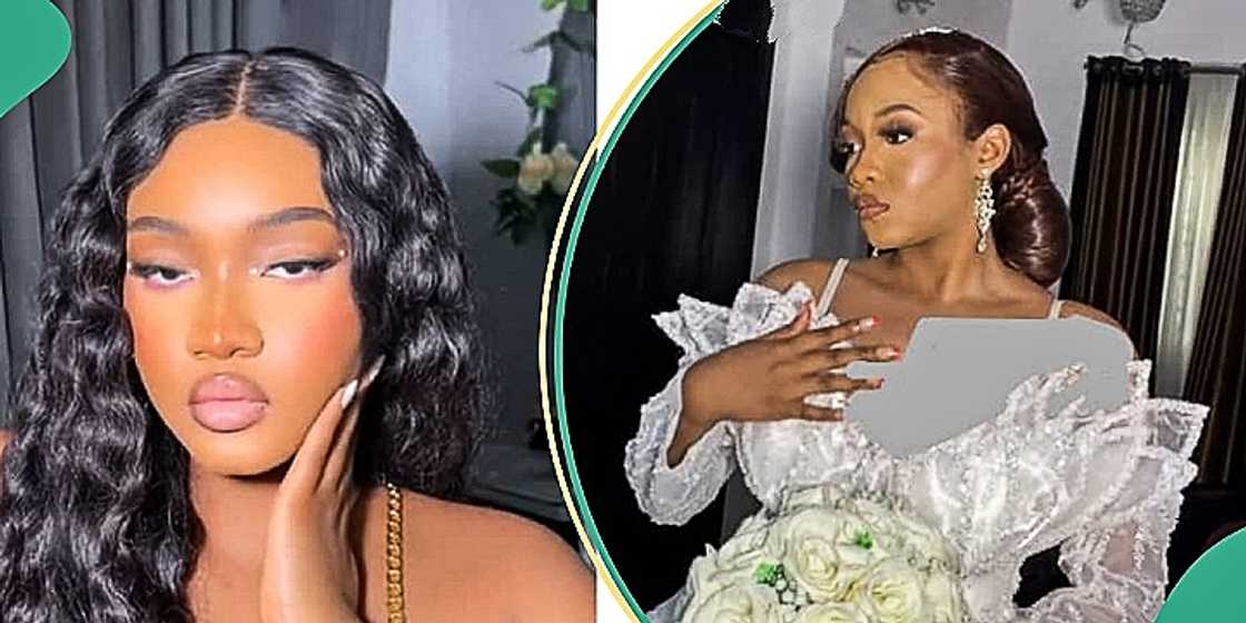 Nigerian bride reacts as bridesmaids fail to show up