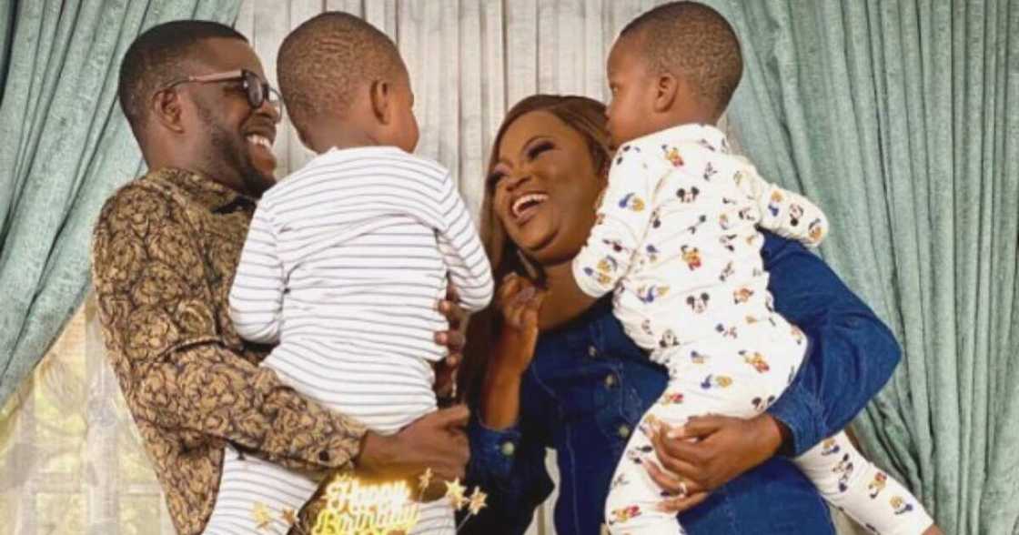 Funke Akindele and JJC Skillz Funke Akindele and JJC Skillz
