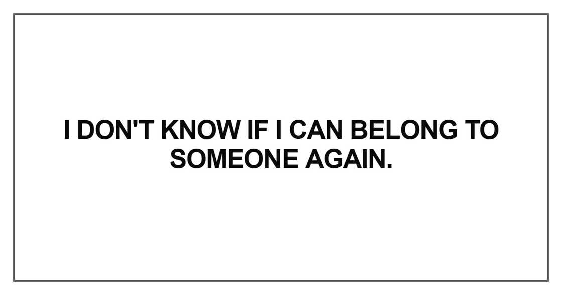 I don't know I don't know