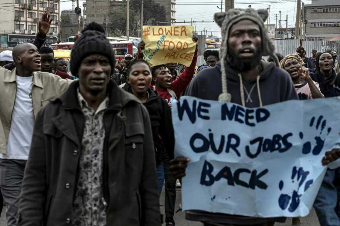 Kenyans protested in July over the state of the economy Kenyans protested in July over the state of the economy