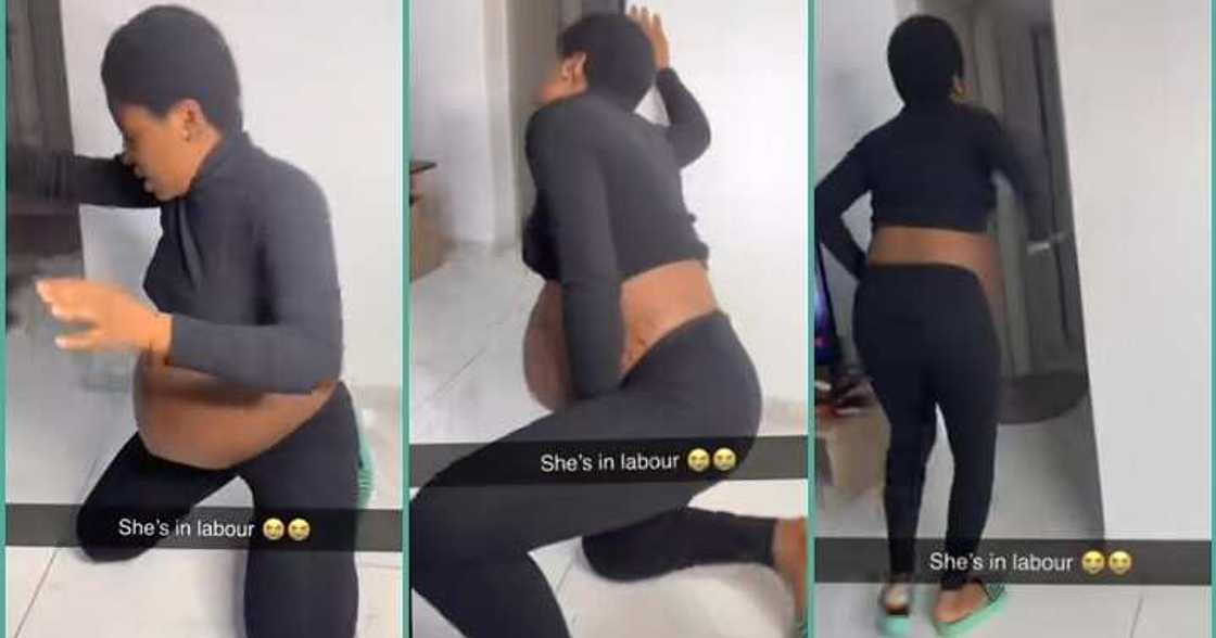 Pregnant woman goes into labour while snapping at a studio Pregnant woman goes into labour while snapping at a studio