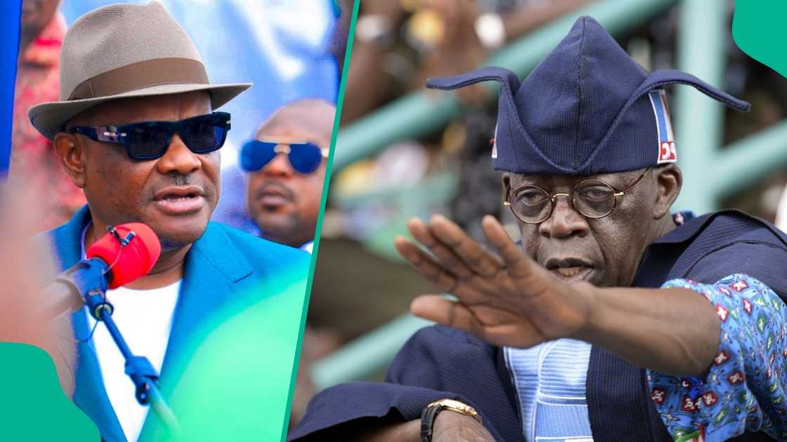 President Tinubu receives calls to urgently probe and suspend FCT Minister Nyesom Wike. President Tinubu receives calls to urgently probe and suspend FCT Minister Nyesom Wike.