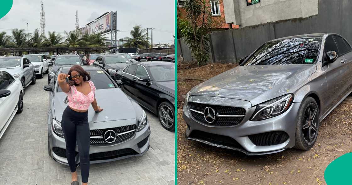 Wig seller who bought Mercedes Benz claimed she saved N200k daily Wig seller who bought Mercedes Benz claimed she saved N200k daily