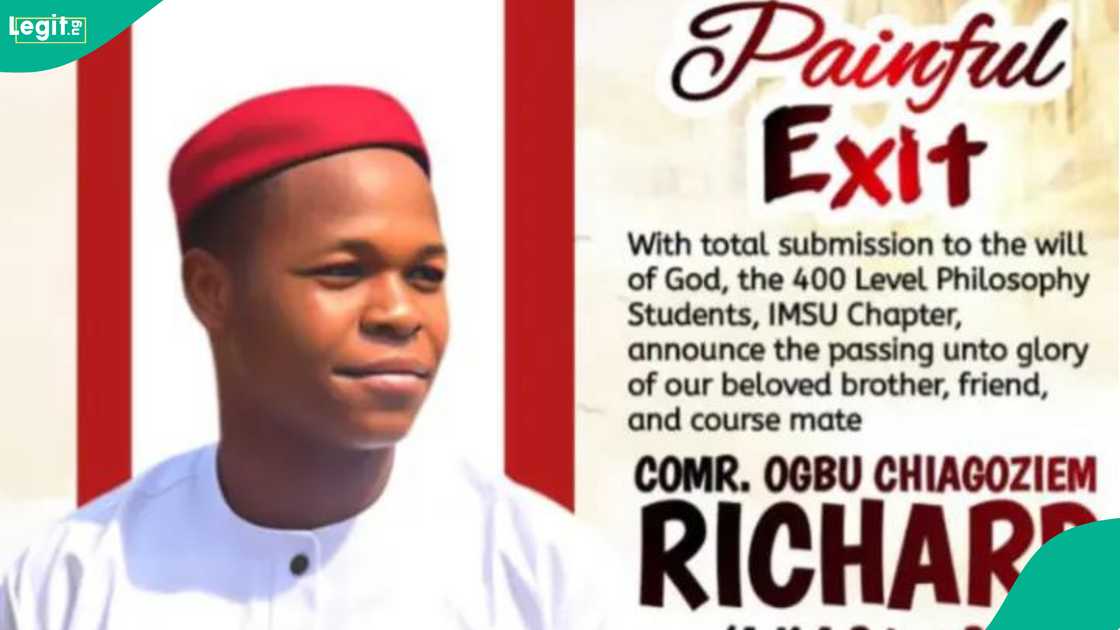 A final year student mourns her coursemate who died on 1 January 2026.