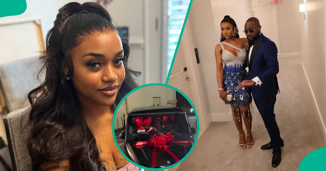 Davido splashes millions to buy Chioma a Mercedez Benz.