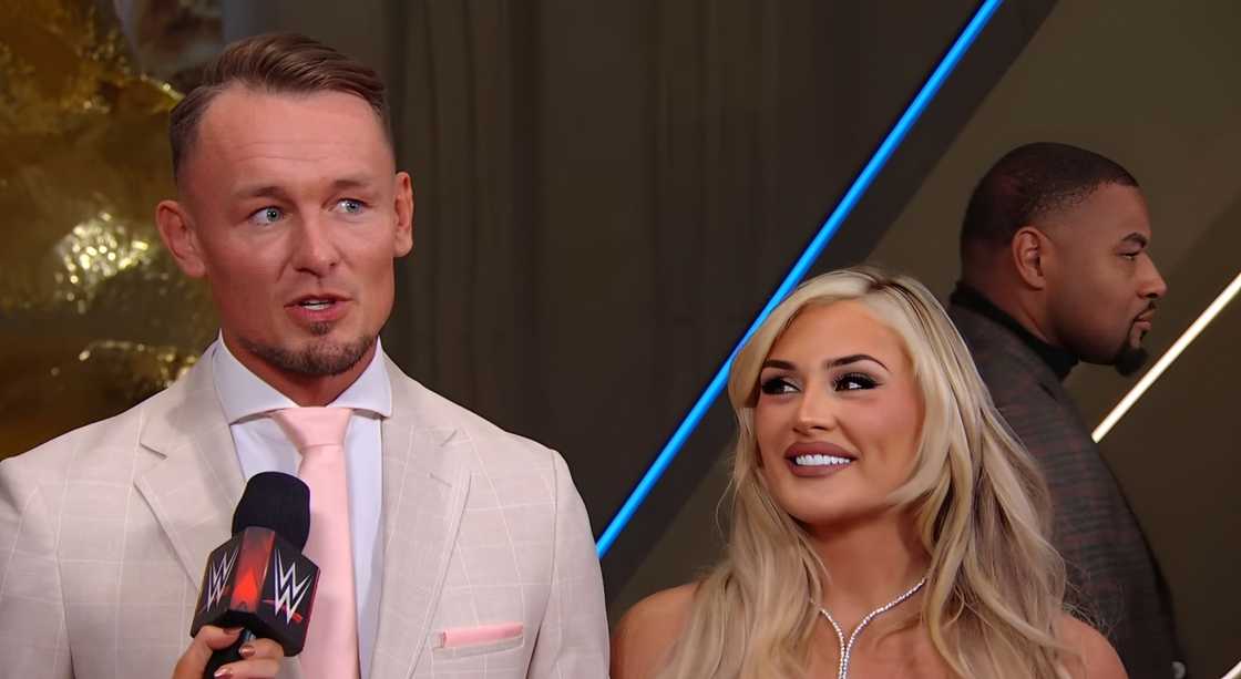 WW‌E ‍stars Lud‍wig Kaise‌r and Tiffany Stratton