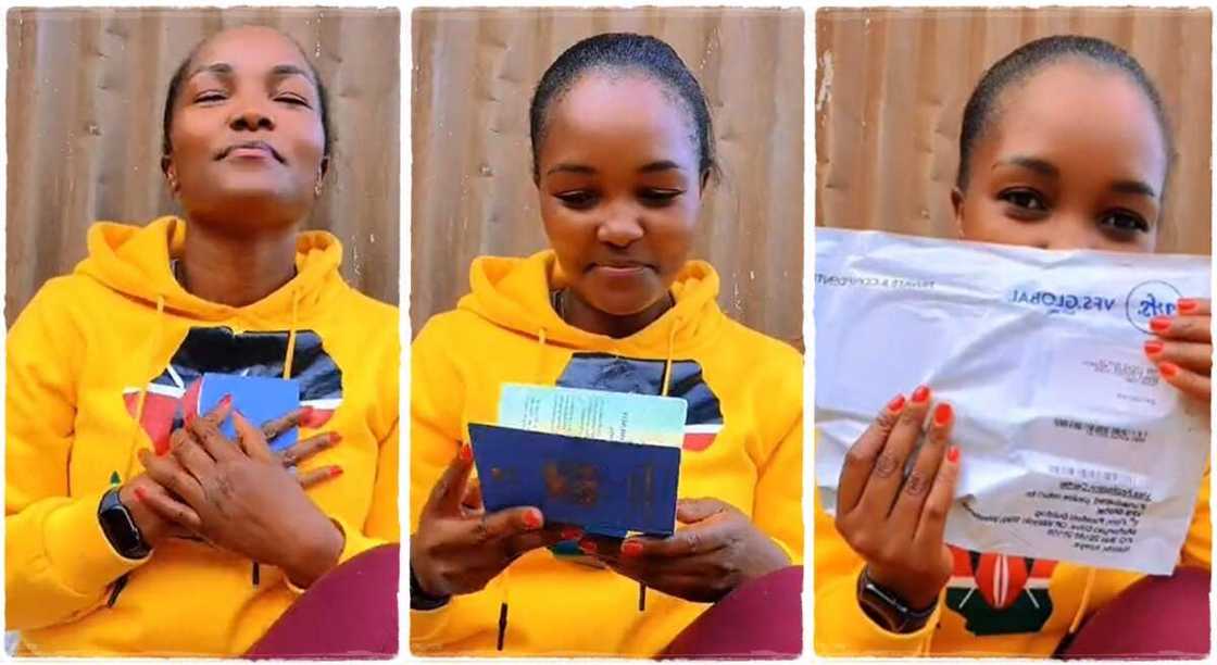 Photos of a lady who got US visa and Schengen visa. Photos of a lady who got US visa and Schengen visa.