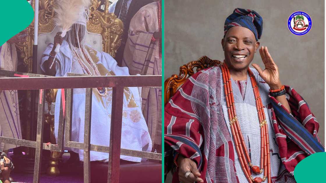 Oba Rashidi Adewolu Ladoja is crowned as the 44th Olubadan of Ibadanland in a historic royal ceremony.