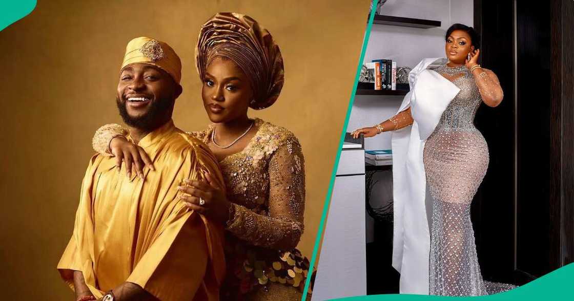 Eniola Badmus congratulates Davido and Chioma. Eniola Badmus congratulates Davido and Chioma.