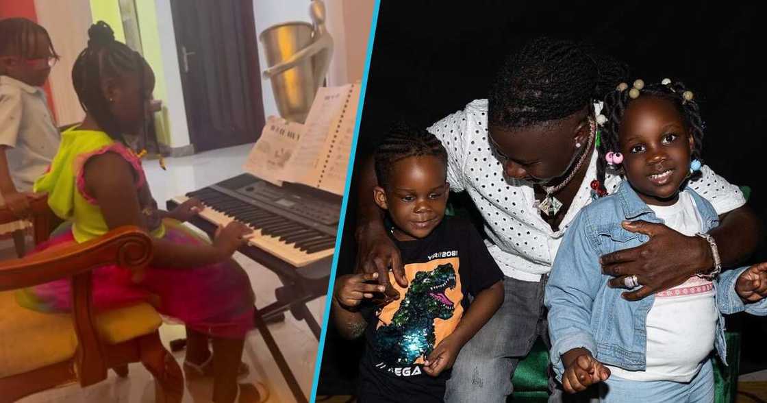 Stonebwoy and his kids Stonebwoy and his kids