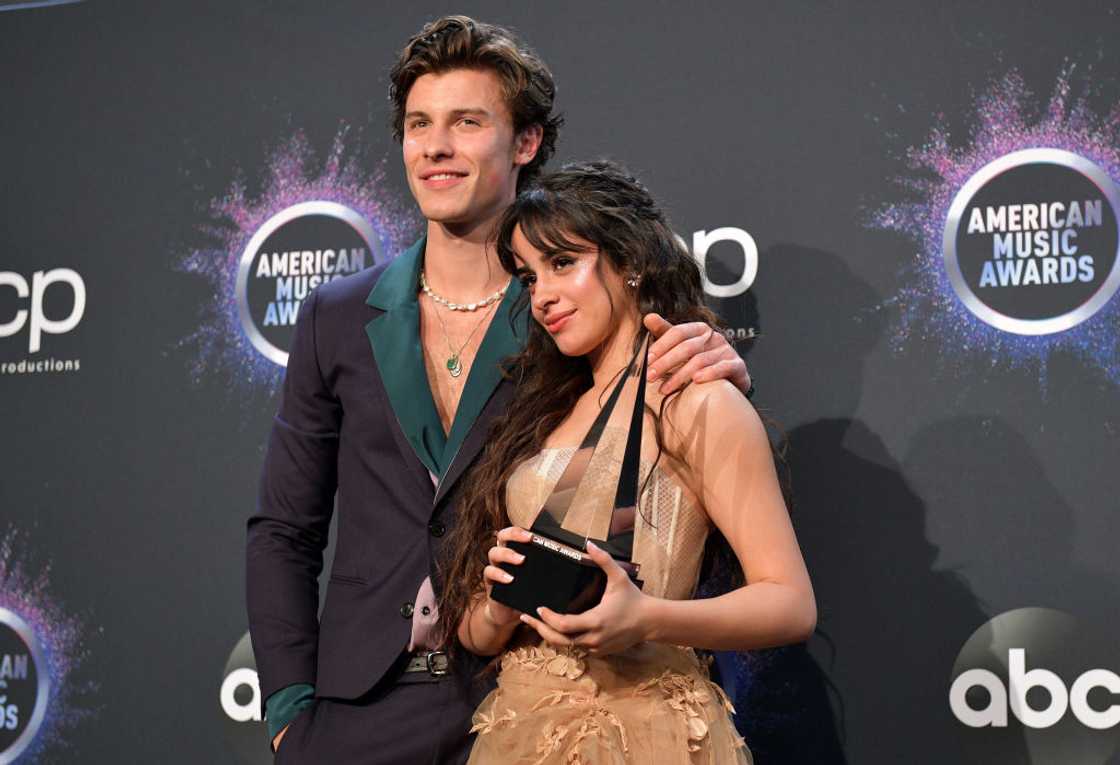 Shawn Mendes and Camila Cabello at Microsoft Theater in Los Angeles, California