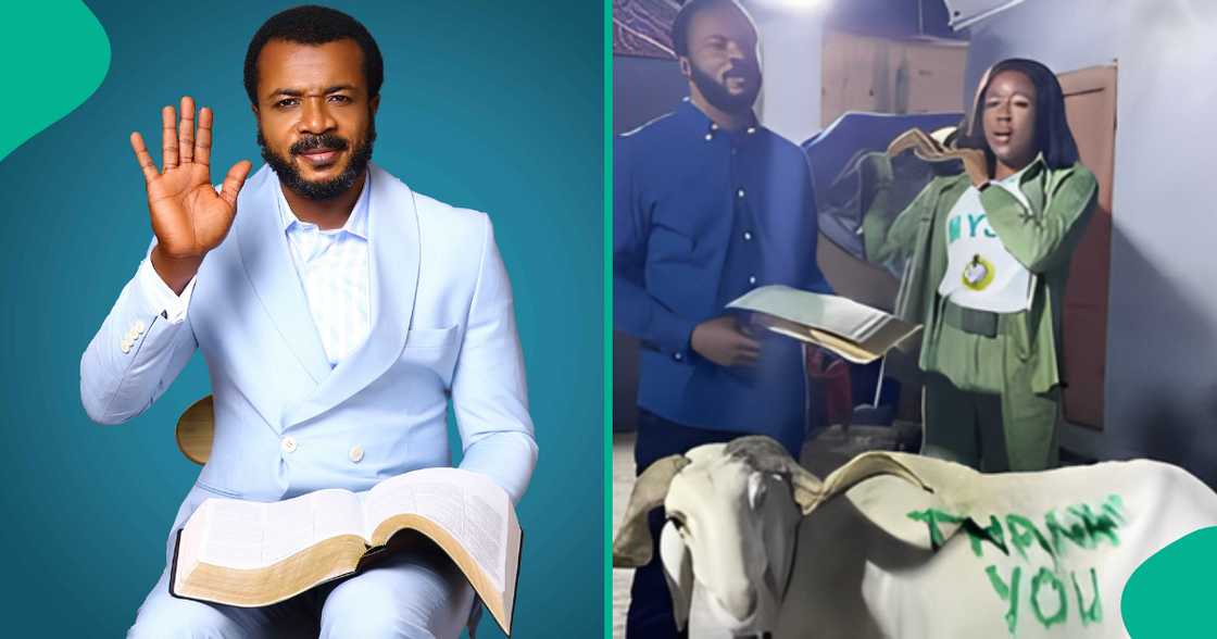 Emotional moment ex-corper gifted Ebuka Obi her 12-month NYSC allawee and ram Emotional moment ex-corper gifted Ebuka Obi her 12-month NYSC allawee and ram