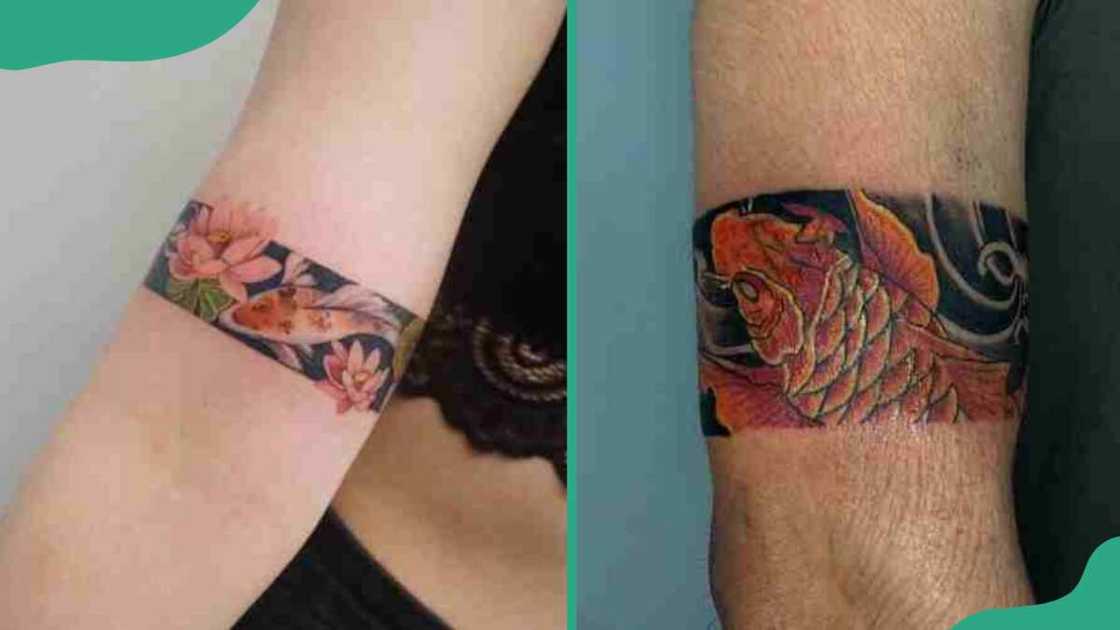 Koi fish armband tattoos Koi fish armband tattoos