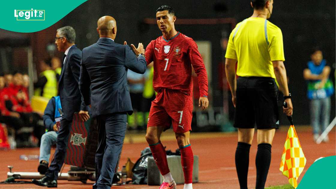 Cristiano Ronaldo substituted during the International Friendly match between Portugal and Nigeria. Photo by Luis Loureiro Cristiano Ronaldo substituted during the International Friendly match between Portugal and Nigeria. Photo by Luis Loureiro