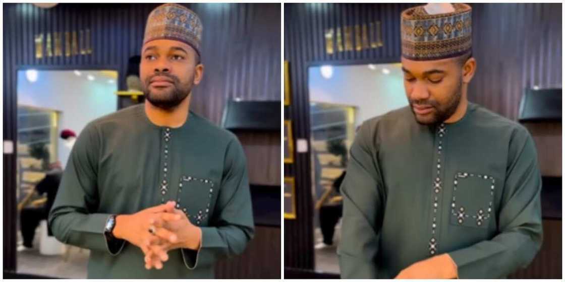 Model in kaftan Model in kaftan