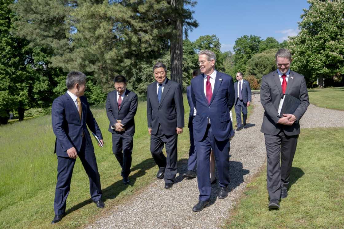 A US delegation including Treasury Secretary Scott Bessent (C) is set to meet a Chinese team led by Vice Premier He Lifeng in Stockholm, to pursue tariff talks A US delegation including Treasury Secretary Scott Bessent (C) is set to meet a Chinese team led by Vice Premier He Lifeng in Stockholm, to pursue tariff talks