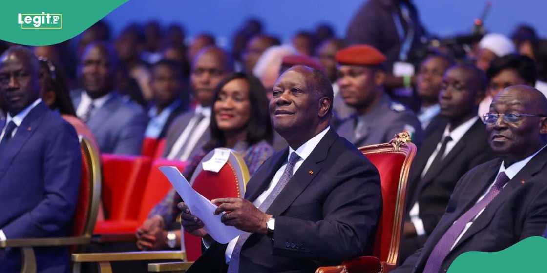 Ivory Coast President Alassane Ouattara, Prime Minister Patrick Achi