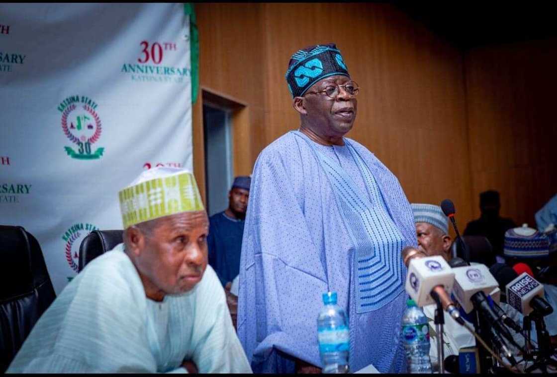 Bola Tinubu, Ex-Lagos governor, 2023 election, Katsina state governor, Aminu Masari Bola Tinubu, Ex-Lagos governor, 2023 election, Katsina state governor, Aminu Masari