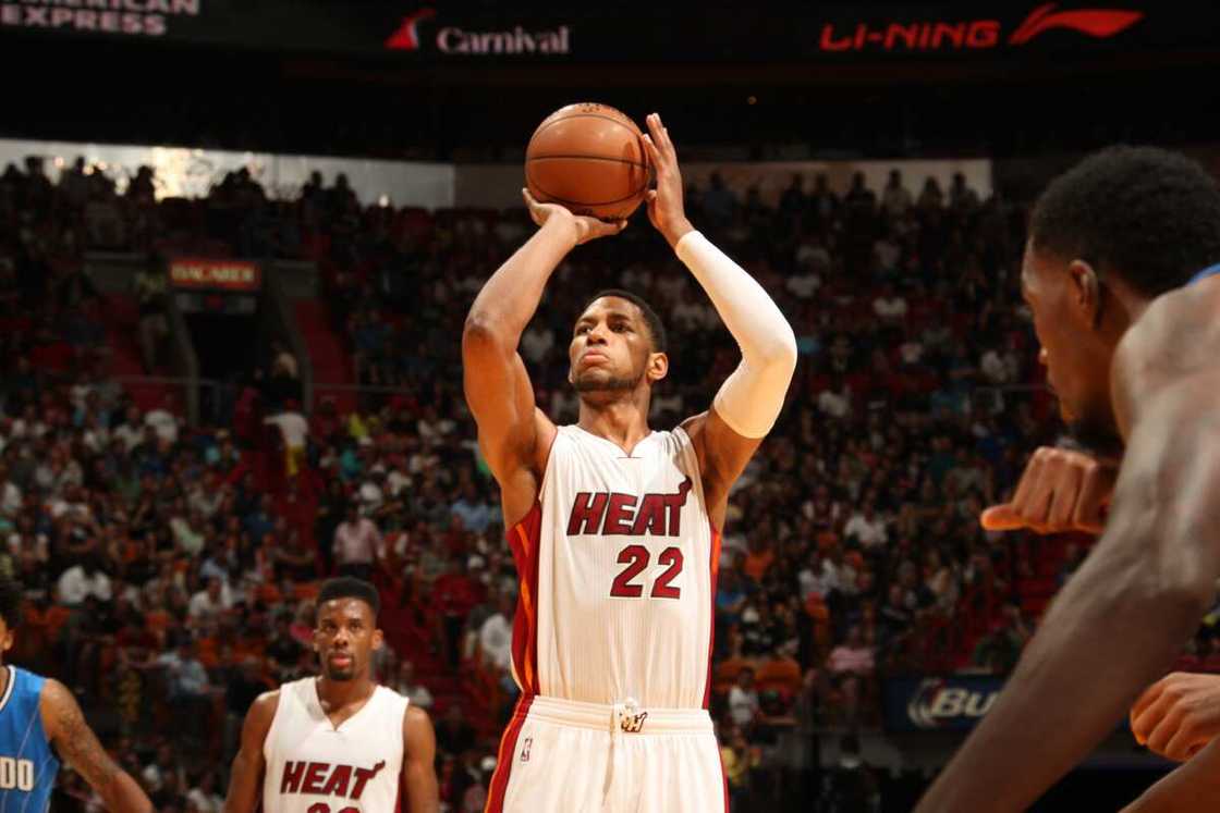 Danny Granger, #22 of the Miami Heat, prepares to shoot a free throw against the Orlando Magic Danny Granger, #22 of the Miami Heat, prepares to shoot a free throw against the Orlando Magic