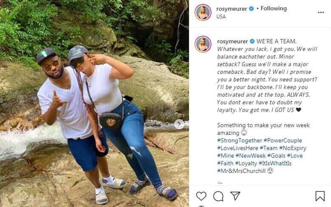 We’re a team: Actress Rosy Meurer pens love note to hubby Olakunle Churchill We’re a team: Actress Rosy Meurer pens love note to hubby Olakunle Churchill