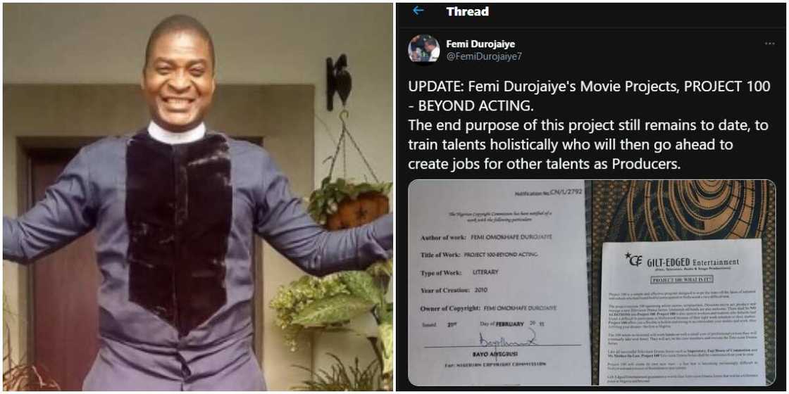 N35k for roles: Femi Durojaiye debunks rumours, says his project trains talents and create jobs