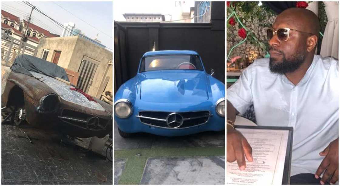 Photos of rebuilt 1956 Benz 190SL. Photos of rebuilt 1956 Benz 190SL.