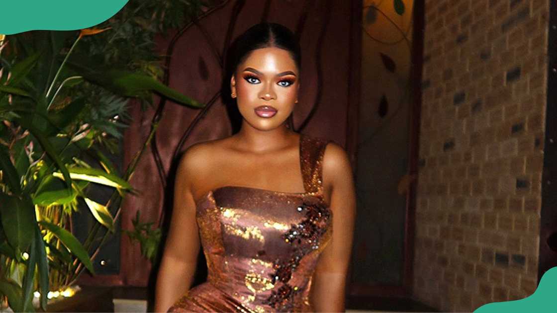 Nomy from BBNaija in Lagos, Nigeria.