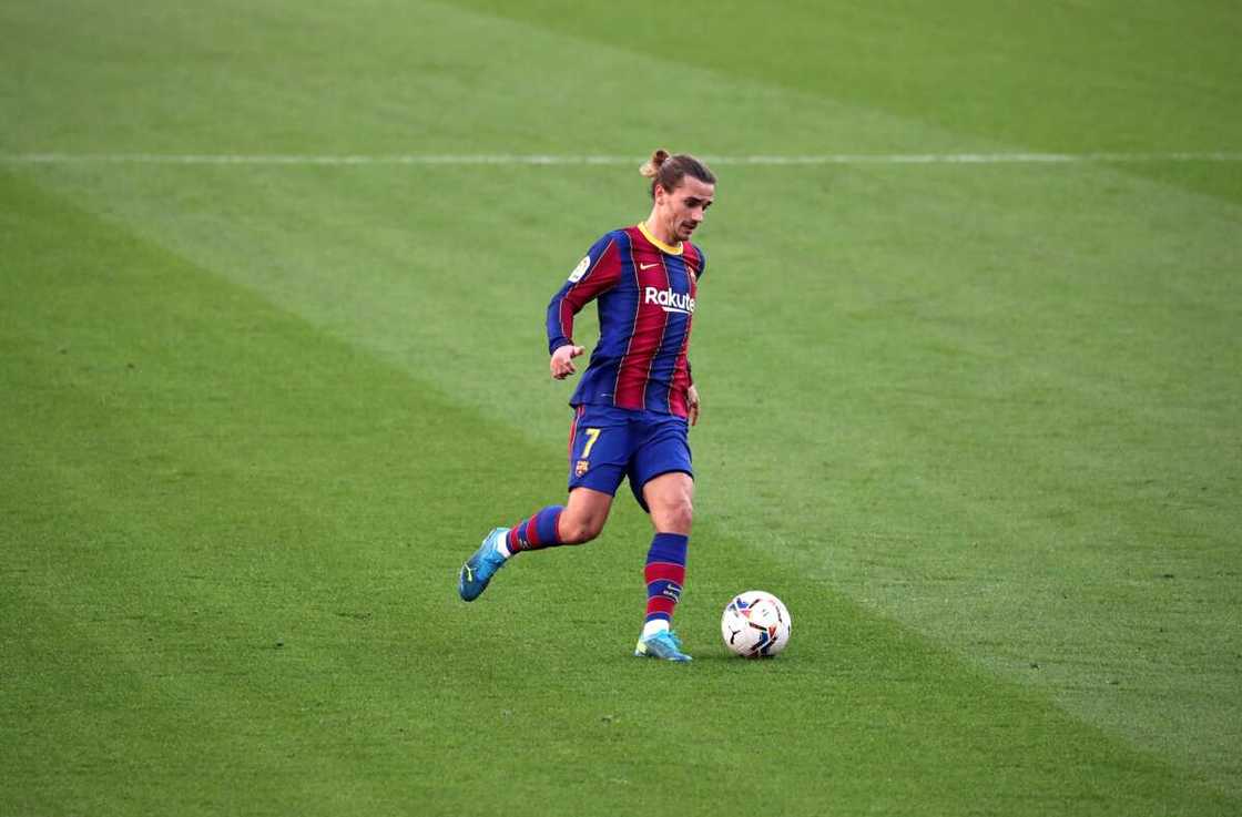 Antoine Griezmann in action for Barcelona