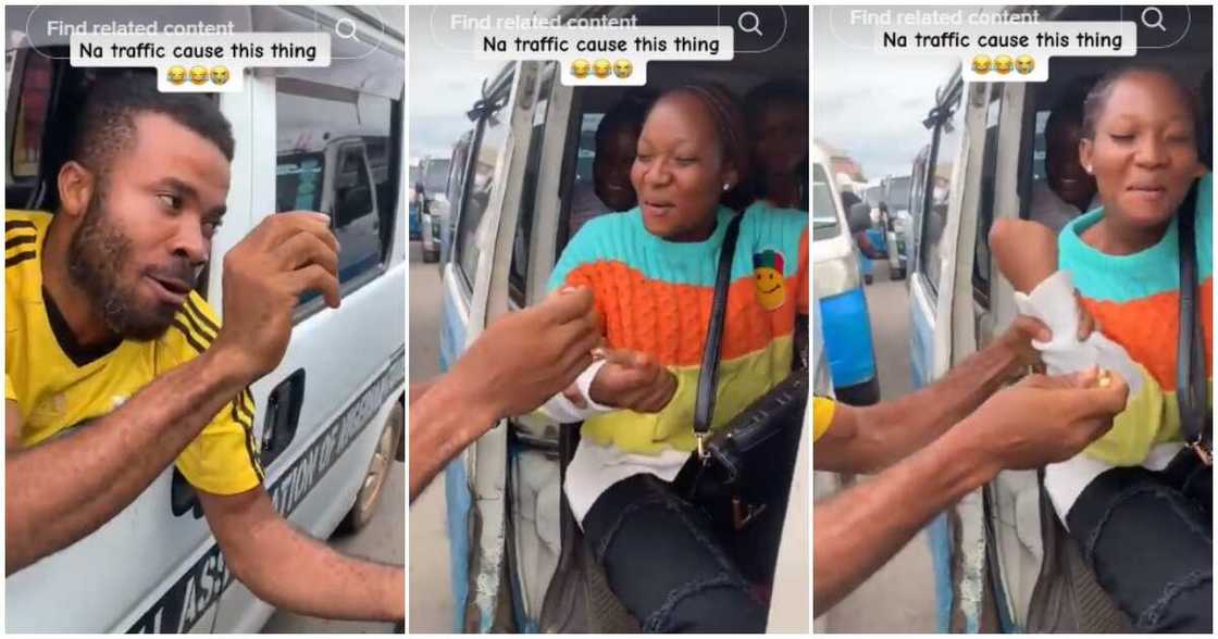 Imo driver, proposes to lady in another vehicle Imo driver, proposes to lady in another vehicle