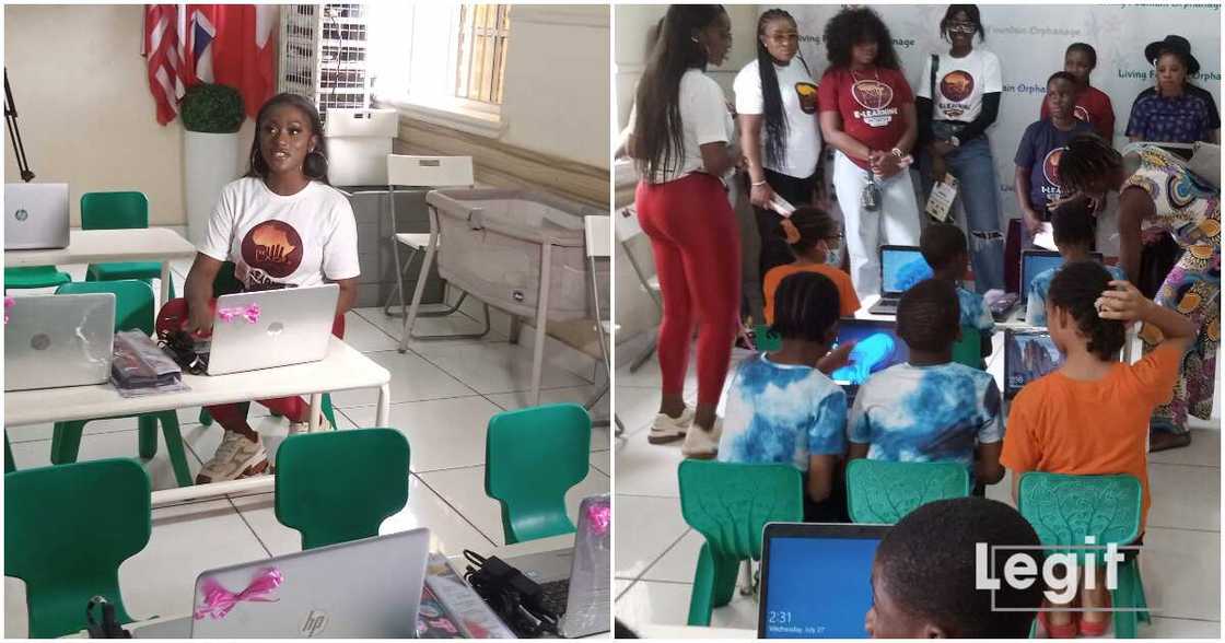 Linda Osifo celebrates birthday at an orphanage home. Linda Osifo celebrates birthday at an orphanage home.