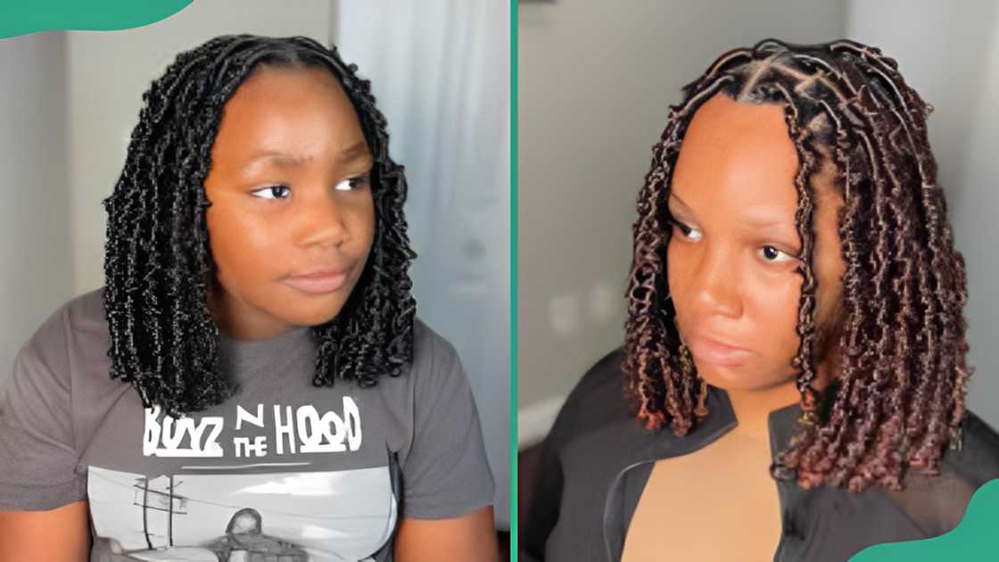 Bob style butterfly locs Bob style butterfly locs