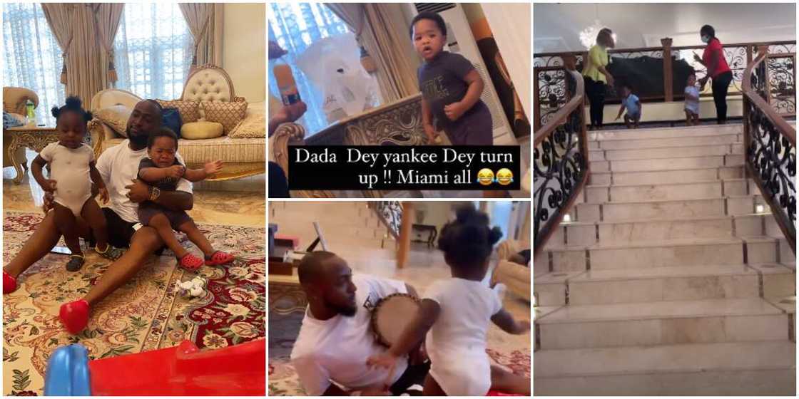 Daddy Duties: Davido Hangs Out With Ifeanyi and Bred’s Son, Jordan, in His Father’s Palatial Mansion Daddy Duties: Davido Hangs Out With Ifeanyi and Bred’s Son, Jordan, in His Father’s Palatial Mansion