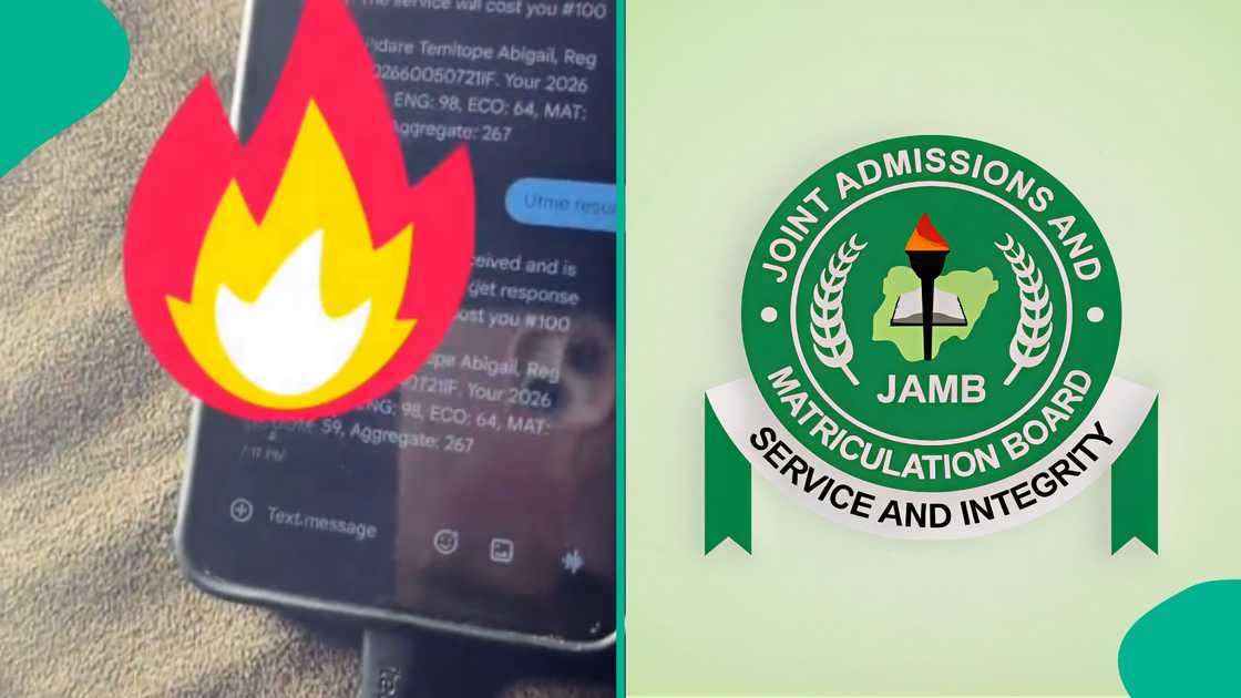 A lady posts her 15-year-old sister's 2026 UTME result, says she was so scared A lady posts her 15-year-old sister's 2026 UTME result, says she was so scared