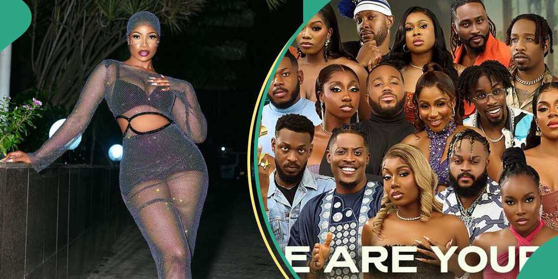 Photos of Tacha and housemates of BBNaija All-Star