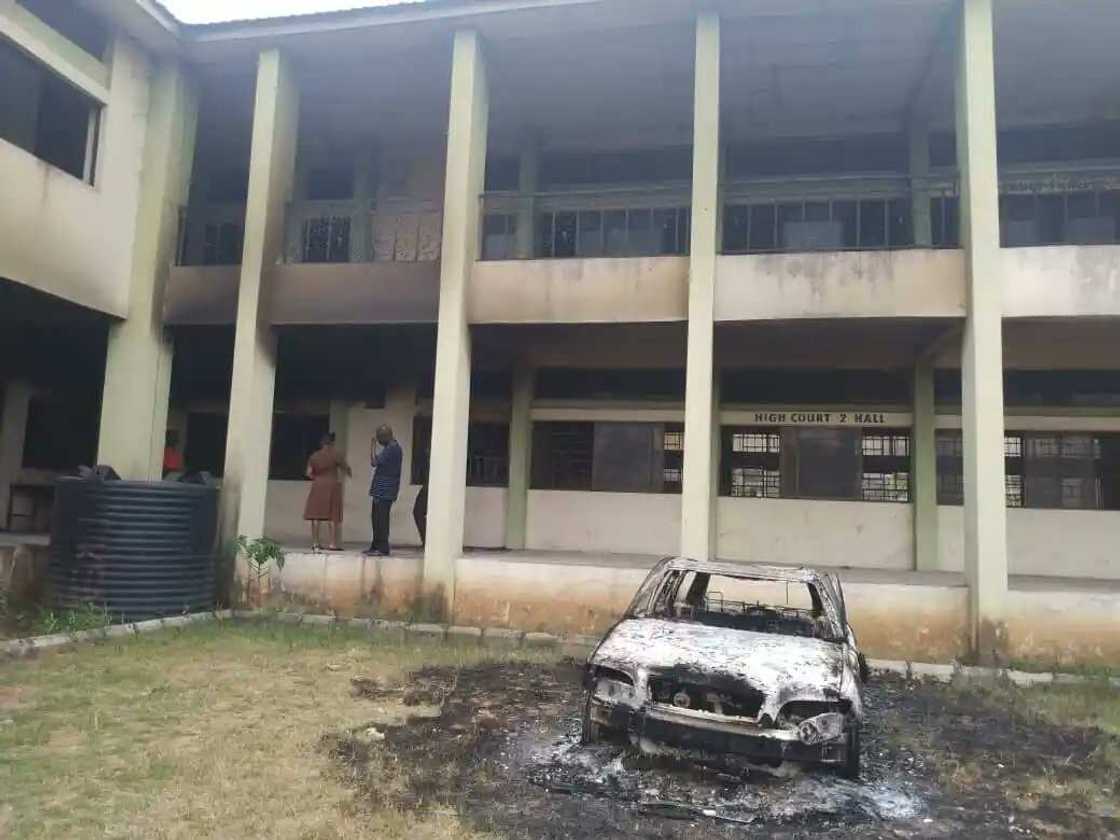 Imo state high set ablaze