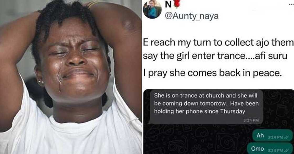 Lady cries out as Ajo leader goes into trance Lady cries out as Ajo leader goes into trance
