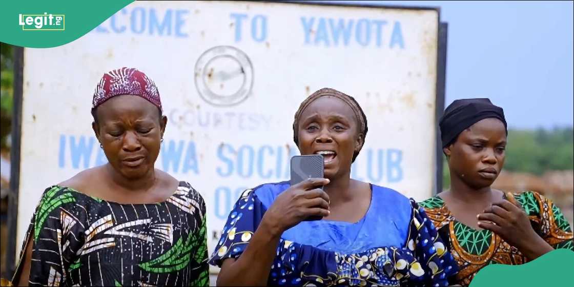 Parents react emotionally while awaiting news about abducted children.
