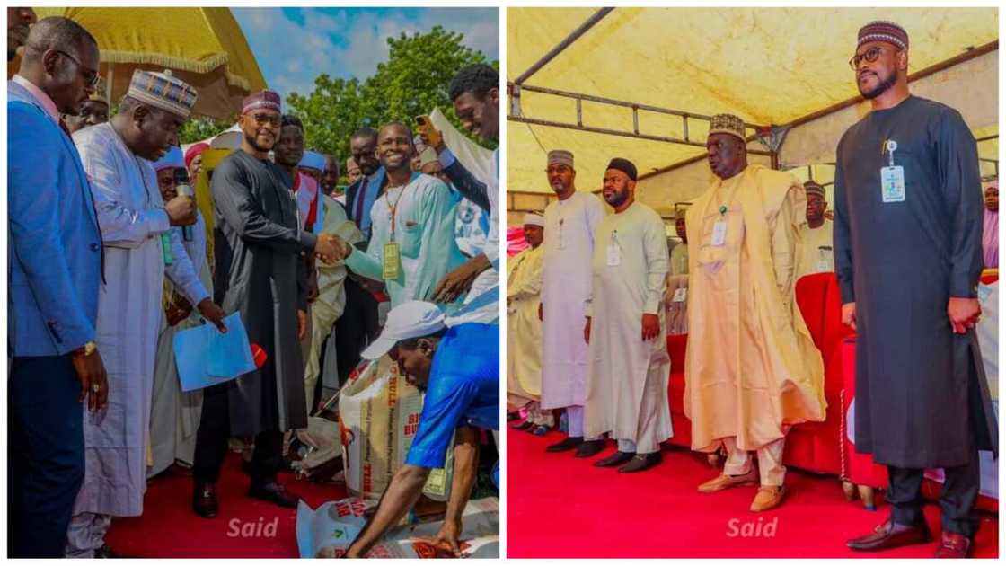 Gwamna Dauda ya kaddamar da rabon tallafi Gwamna Dauda ya kaddamar da rabon tallafi