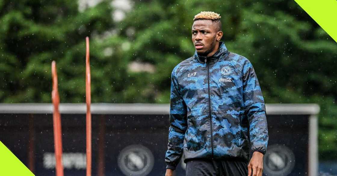 Concerns Nigerian striker Victor Osimhen trains separately at Napoli amid links with PSG