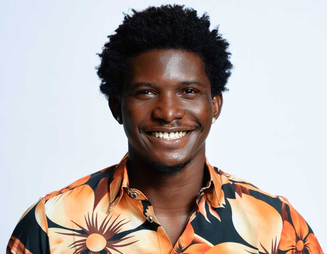 Martins poses for a BBNaija promo portrait Martins poses for a BBNaija promo portrait