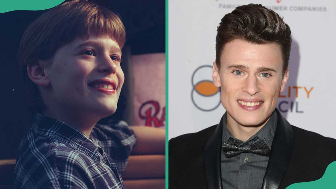 Blake McIver Ewing at the Schubert Theater (L). Blake McIver Ewing at The Globe Theatre (R) Blake McIver Ewing at the Schubert Theater (L). Blake McIver Ewing at The Globe Theatre (R)