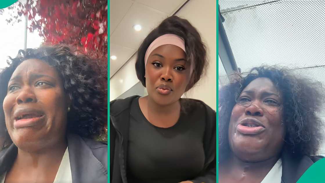 A Nigerian lady breaks down in tears as she laments her struggles in the UK after four years of relocation. A Nigerian lady breaks down in tears as she laments her struggles in the UK after four years of relocation.