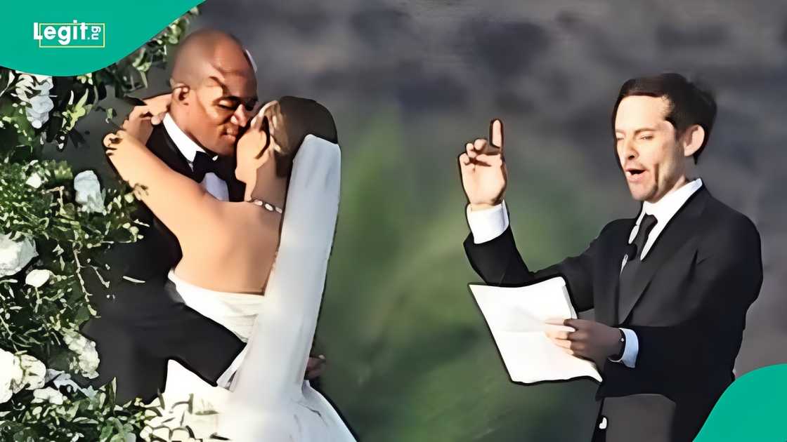 Hollywood actor Tobey Maguire attends ex-wife's wedding to billionaire's heir