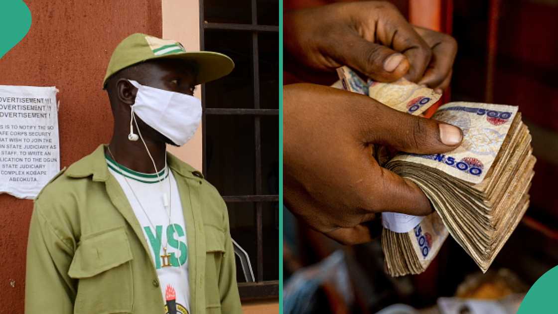 Reactions as Lagos corps members flaunts alert of N100k he got