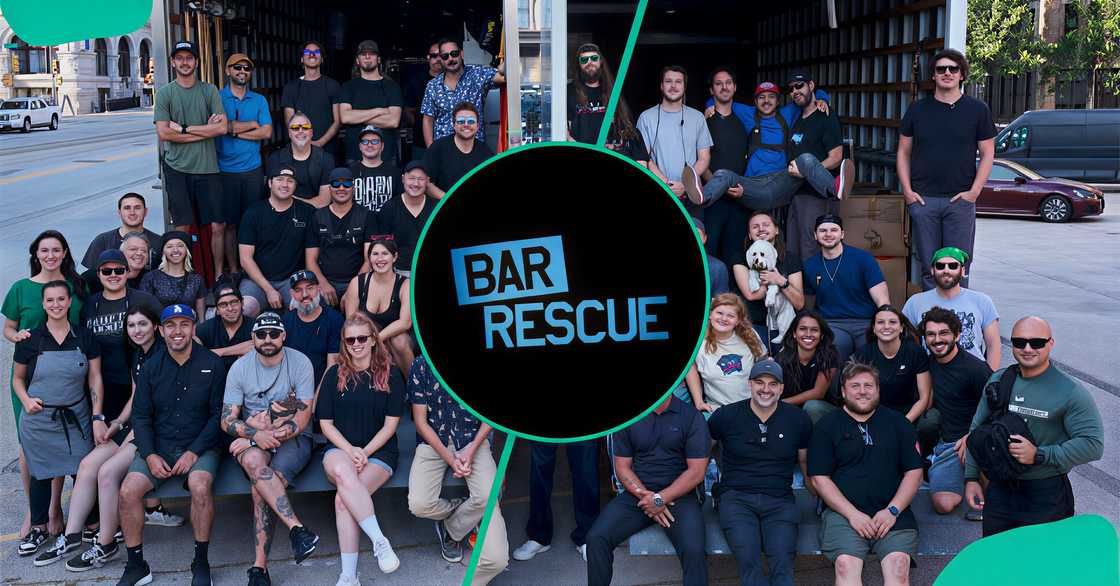 A promotional poster for the reality television series Bar Rescue. The show's season 9 cast.
