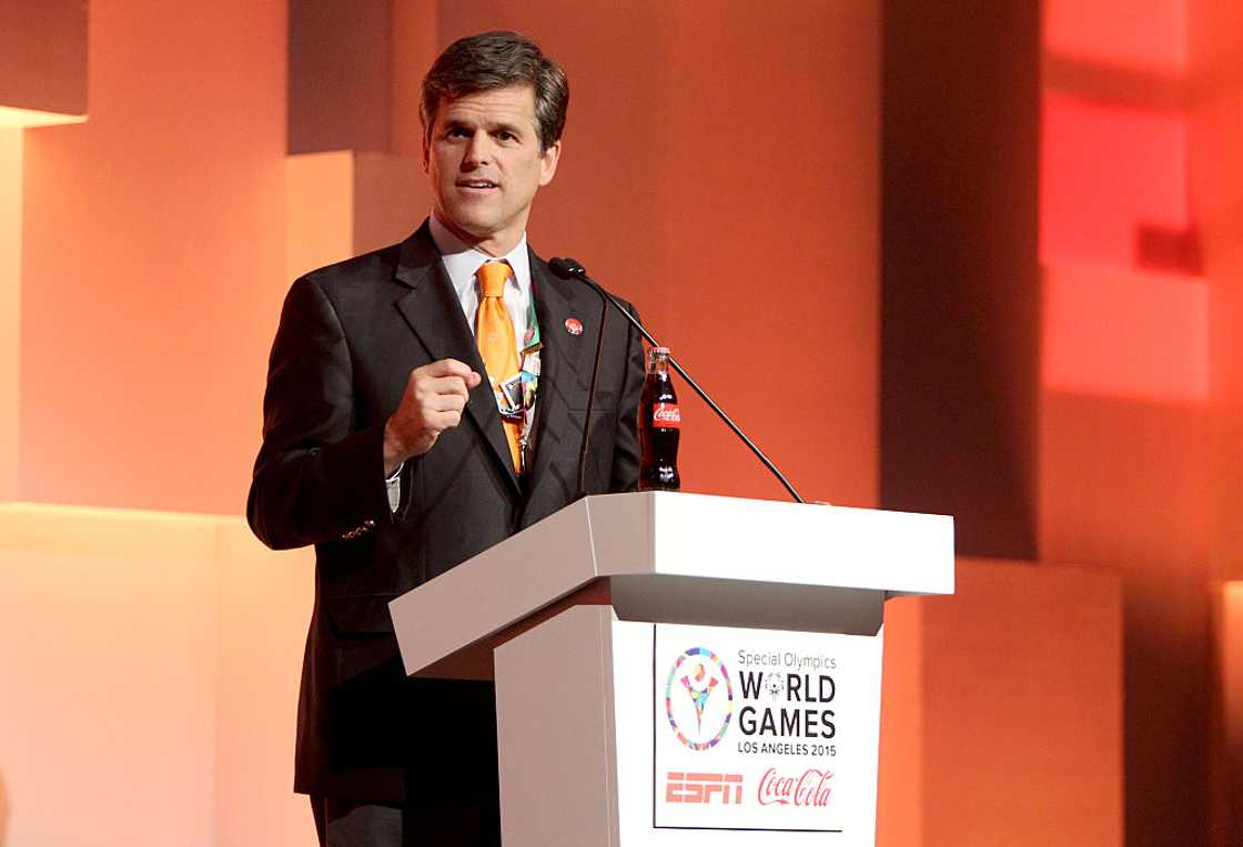 Tim Shriver in Los Angeles, California. Tim Shriver in Los Angeles, California.