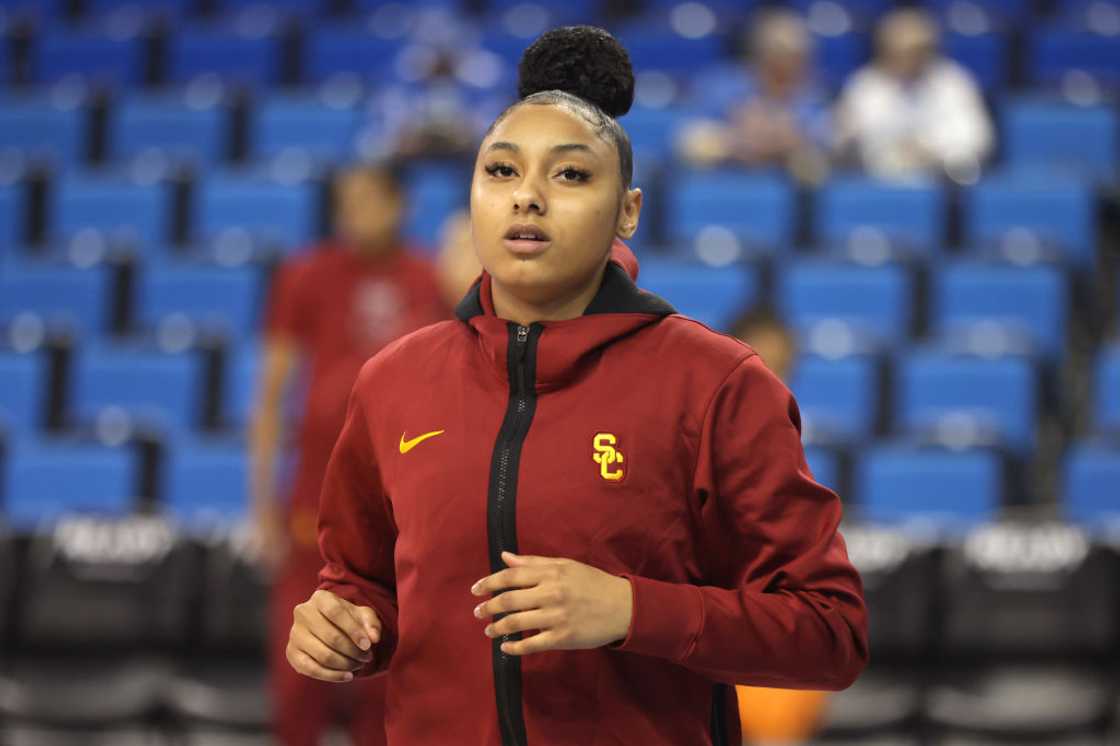 JuJu Watkins at UCLA Pauley Pavilion in Los Angeles, California JuJu Watkins at UCLA Pauley Pavilion in Los Angeles, California