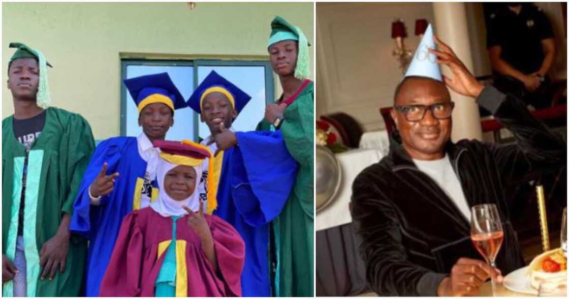 Femi Otedola pays Ikorodu Bois' school fees. Femi Otedola pays Ikorodu Bois' school fees.
